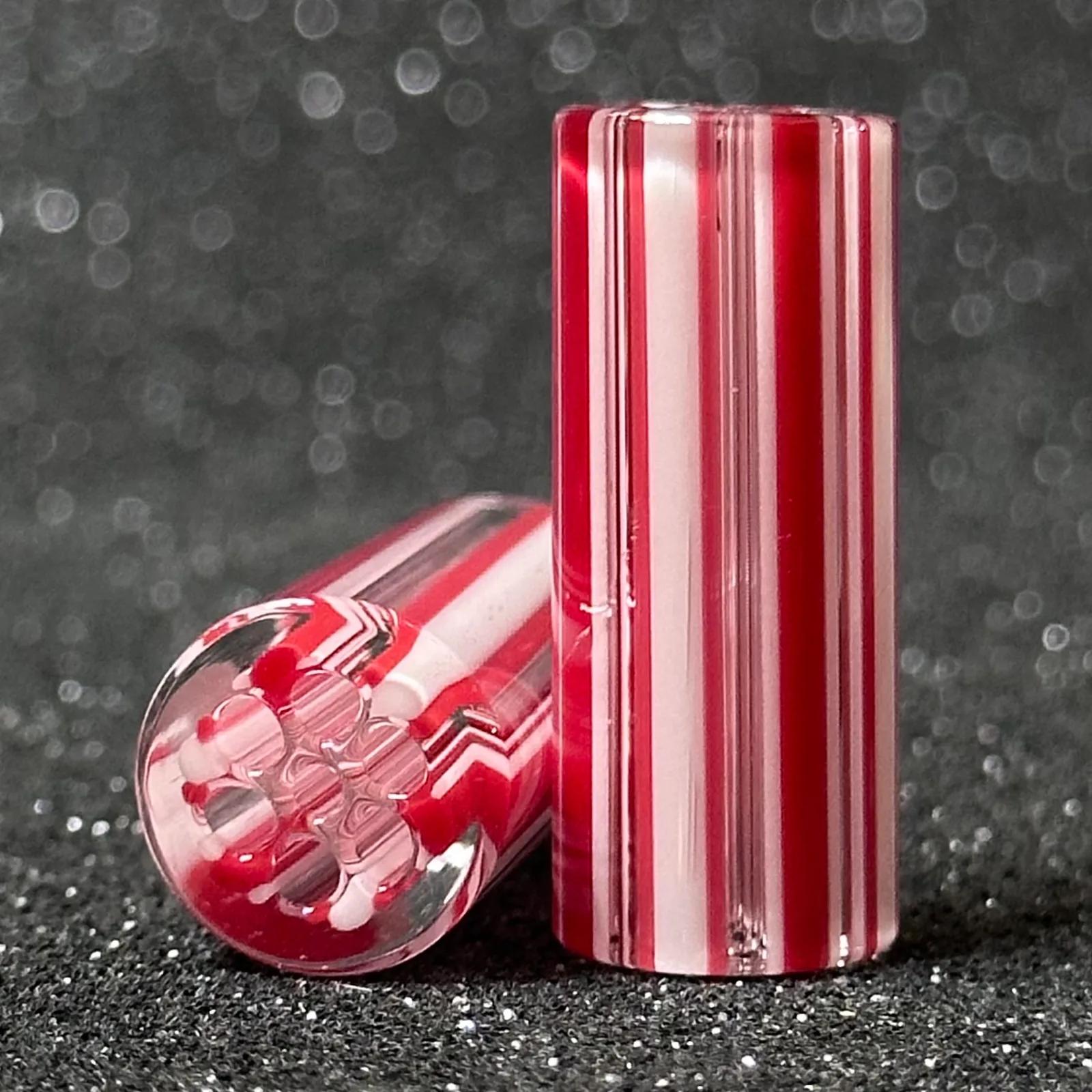 Candy small-batch glass tips by 78 Glass on a dark background