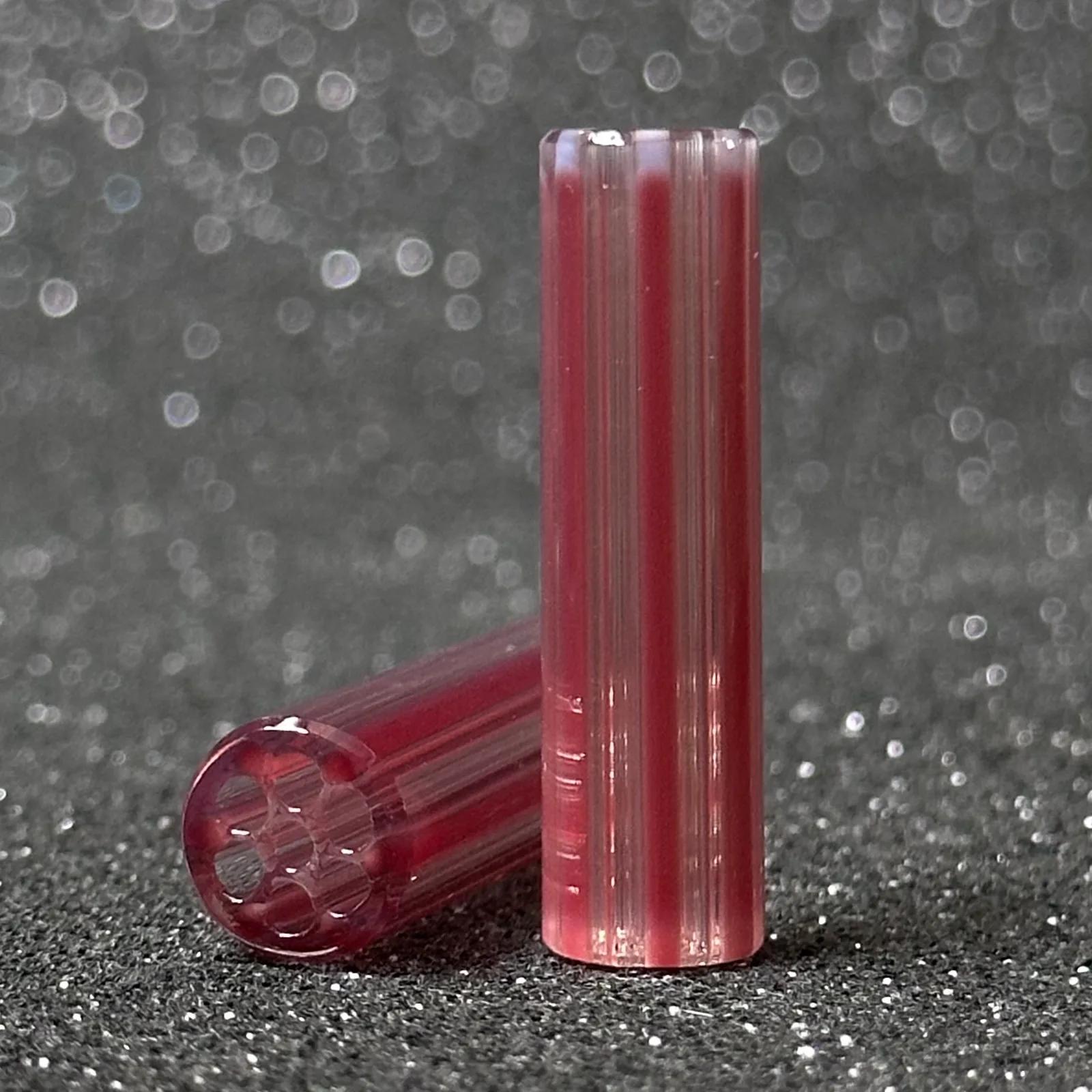 Metal Phoenix handmade borosilicate glass tips with rose violet color detail