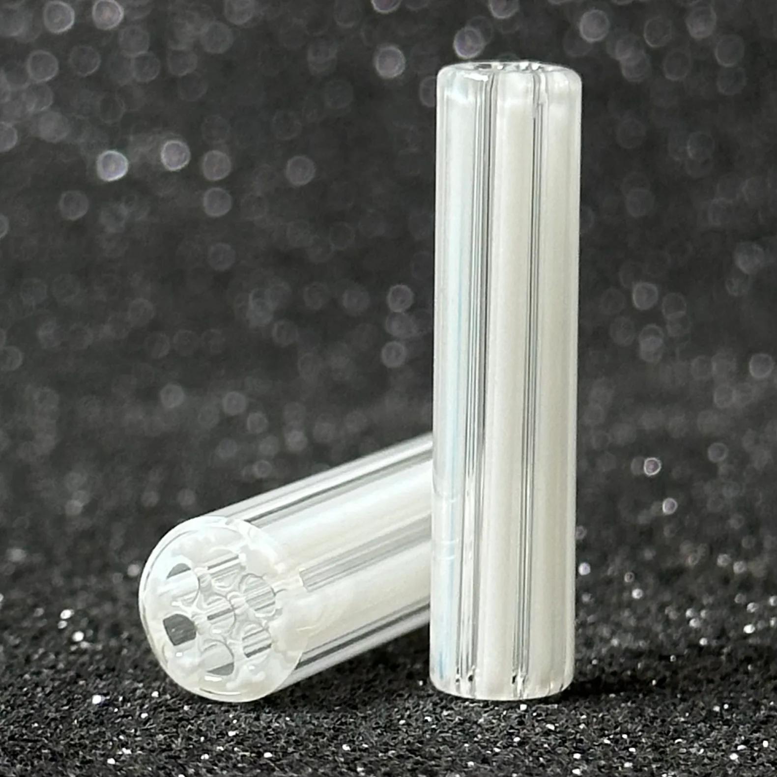 Mr. White handmade borosilicate glass tips with clean white color detail